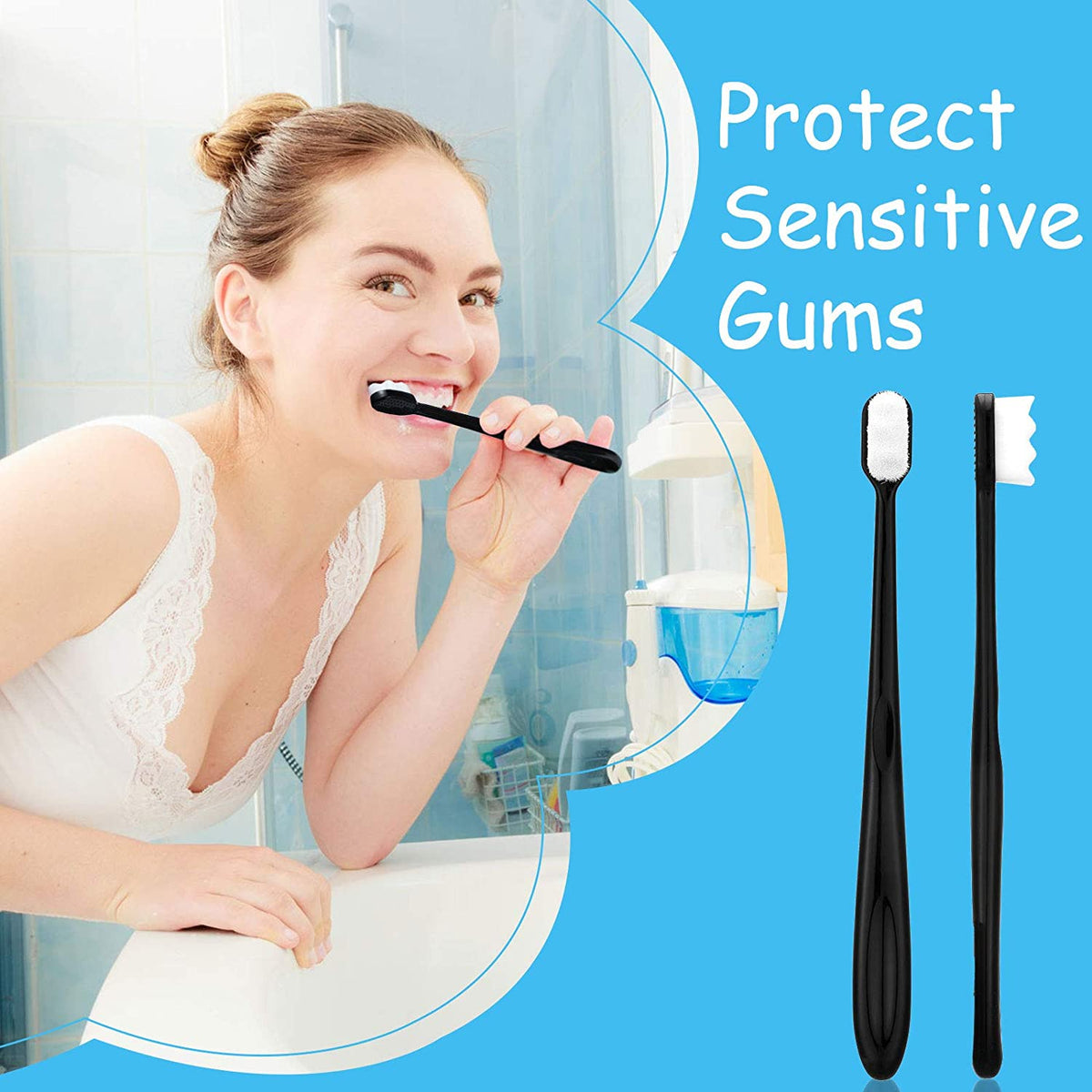 Comfeel Super Soft Nano Bristles Toothbrushes (Set of 4)